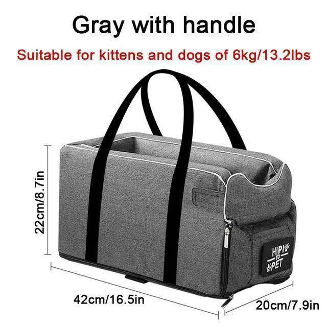 Portable Pet Carrier - Travel Tote with Cozy Bed