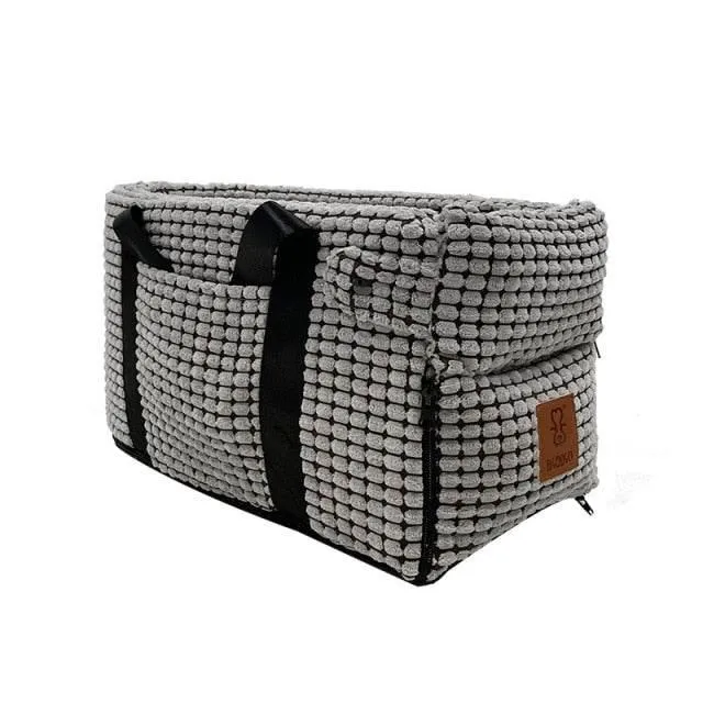 Portable Pet Carrier - Travel Tote with Cozy Bed