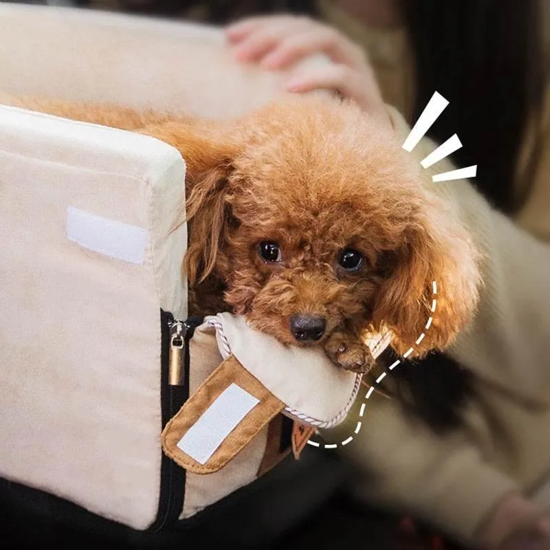 Portable Pet Carrier - Travel Tote with Cozy Bed