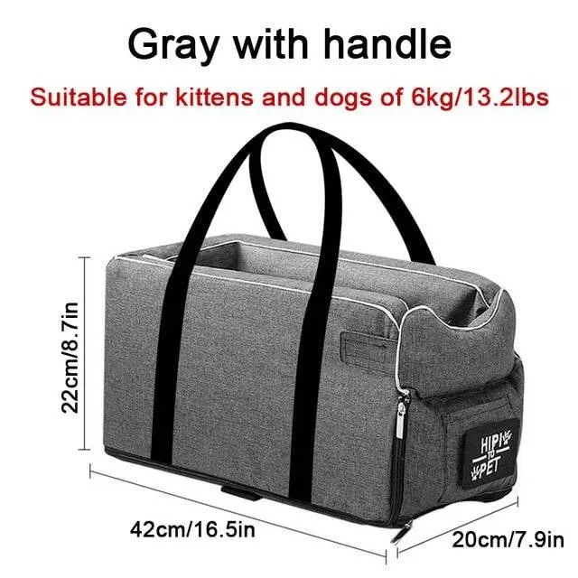 Portable Pet Carrier - Travel Tote with Cozy Bed
