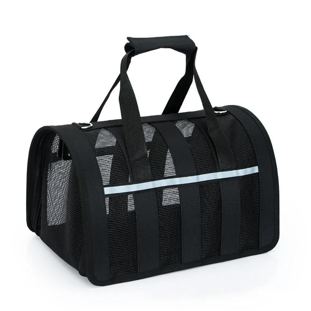 Portable Space Capsule Pet Bag with Geometric Pattern