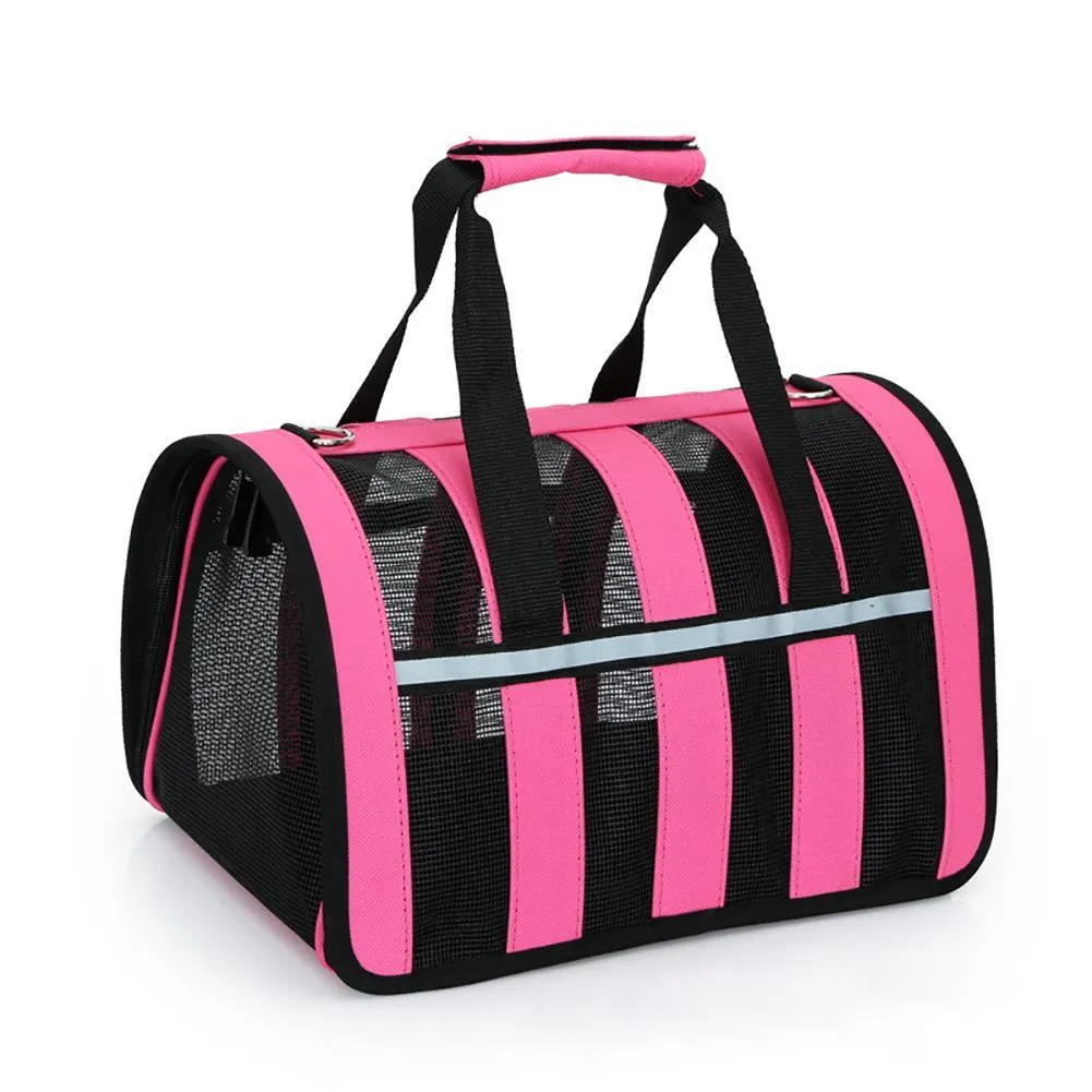 Portable Space Capsule Pet Bag with Geometric Pattern