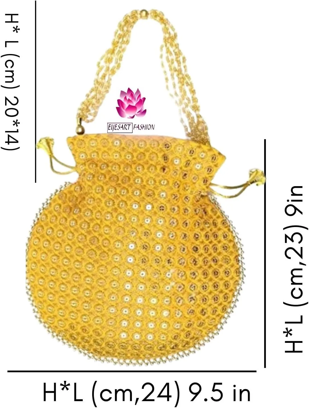 Potli Bag For Women Ethnic Designer Embroidery Work Batwa Pearls Handle With Intricate Bridal Drawstring Stylish Bridal Women