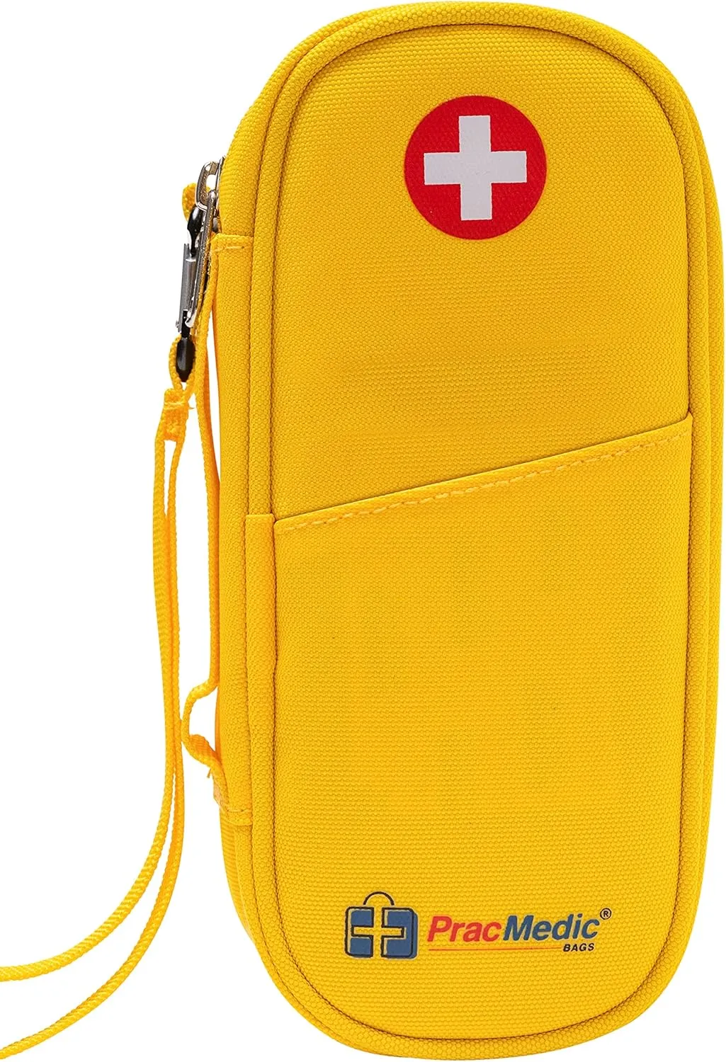 PracMedic Bags Epipen Carry Case– Insulated Epi Pens Carrying Case for Epipens, Auvi-Q, Inhaler, Allergy Medication & Diabetes Supply– Durable Emergency Medical Pouch for Travel (Yellow)