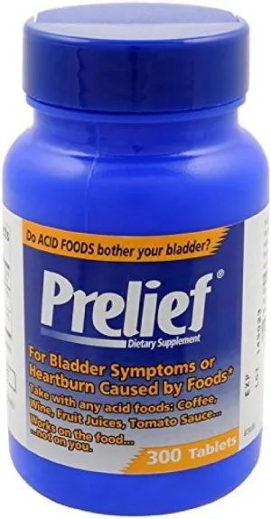 Prelief Acid Reducer Dietary Supplement Caplet 300 ct (4 Pack)