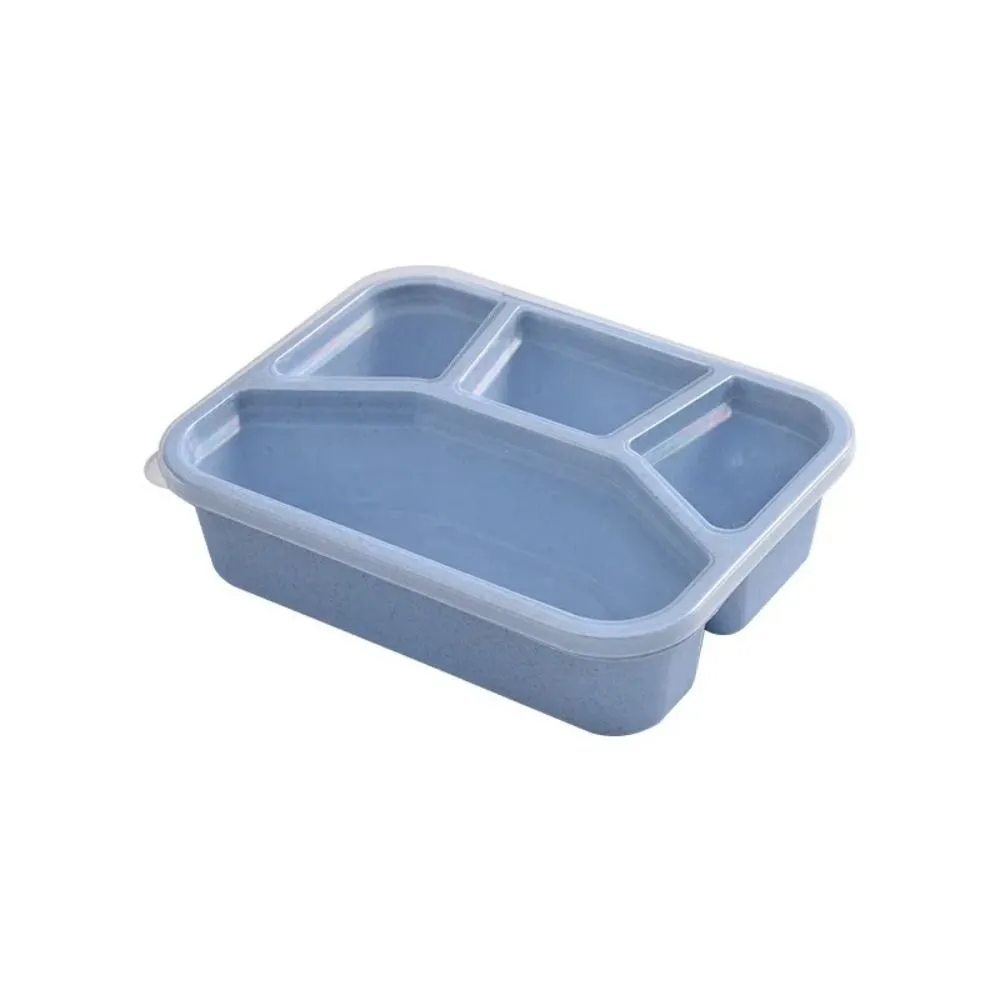 Premium Bento Lunch Box for Kids – 4-Compartment Meal Prep Container, BPA-Free, Reusable Food Storage, Cat Ear Design, Perfect for School, Picnic, Travel, and Office