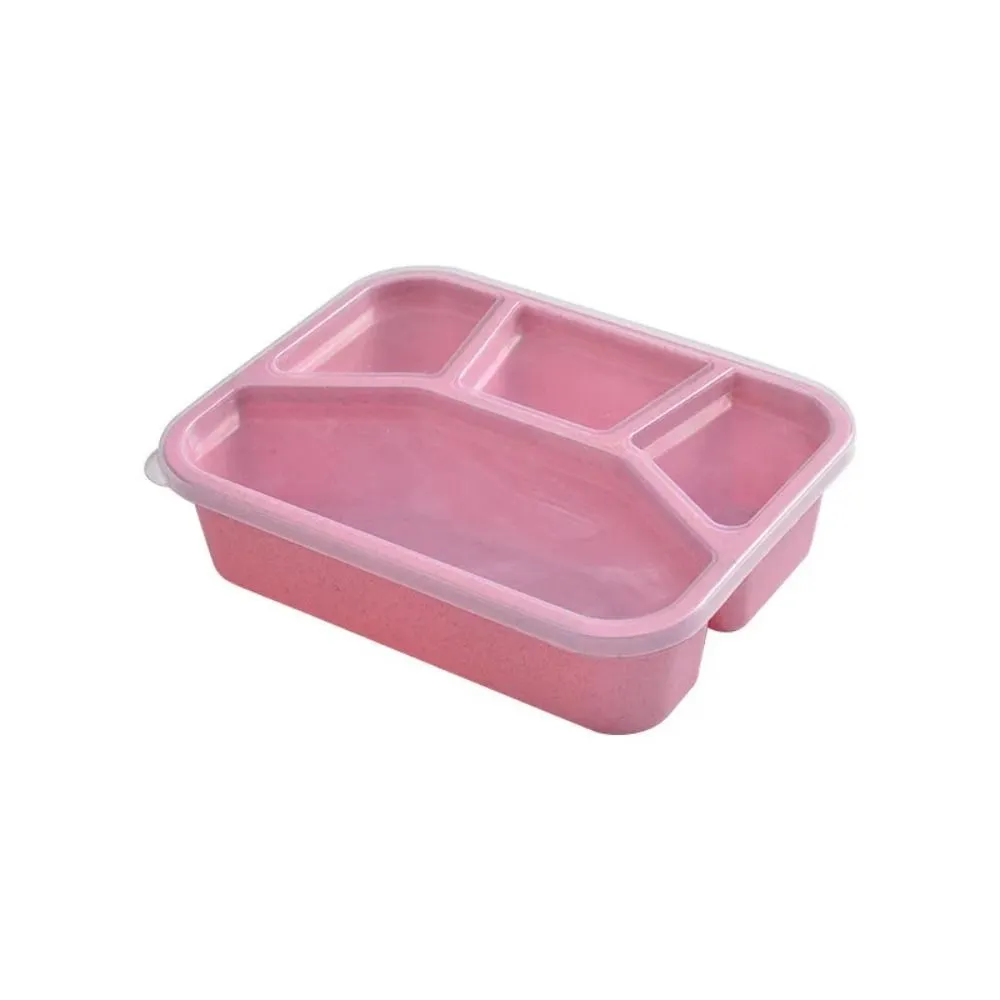 Premium Bento Lunch Box for Kids – 4-Compartment Meal Prep Container, BPA-Free, Reusable Food Storage, Cat Ear Design, Perfect for School, Picnic, Travel, and Office