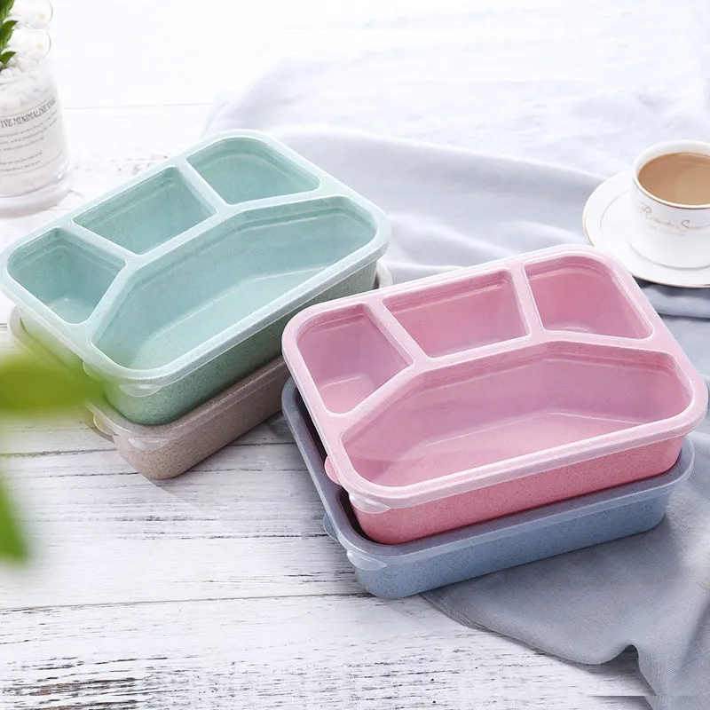 Premium Bento Lunch Box for Kids – 4-Compartment Meal Prep Container, BPA-Free, Reusable Food Storage, Cat Ear Design, Perfect for School, Picnic, Travel, and Office
