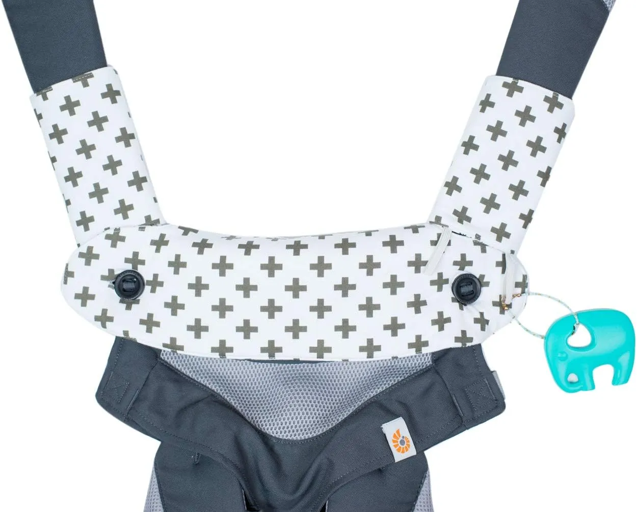 Premium Drool and Teething Reversible Cotton Pad - Fits Ergobaby Four Position 360 and Most Baby Carrier