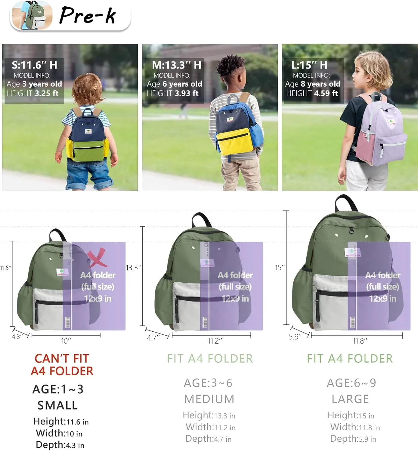 Preschool Toddler Backpack For Boys Girls, Mini School & Travel Backpack - Small Kindergarten Backpack, 11" H, For Kids 1-3