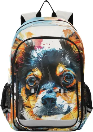 Puppy Dog Print Backpack for Boys Middle-School Elementary Bookbags 20325111