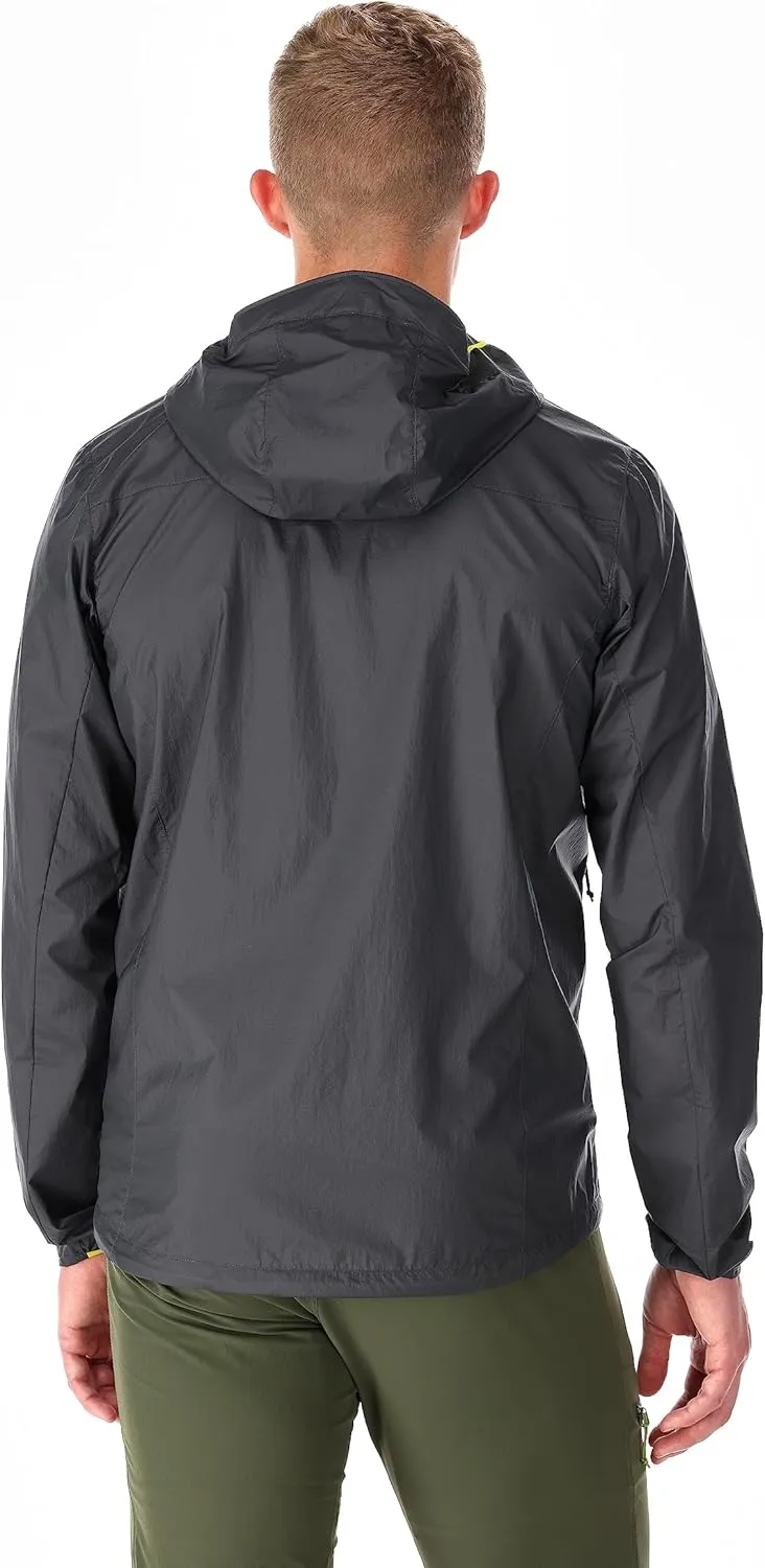 Rab Men's Vital Hoody Ultralight Windproof Shell Jacket for Hiking, Trail Running, & Climbing