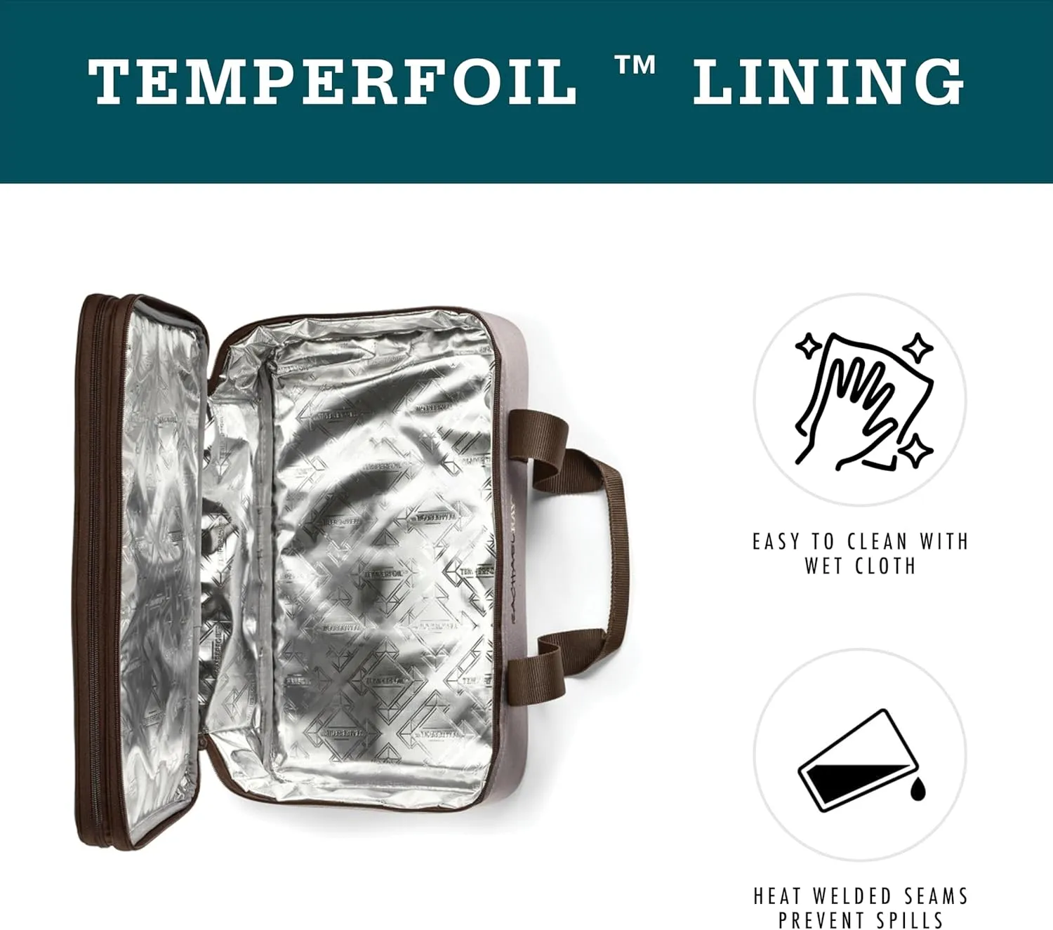 Rachael Ray Expandable Insulated Casserole Carrier for Hot or Cold Food, Thermal Lasagna Lugger Tote for Potluck, Parties, Picnic, and Cookouts, Fits 9" x 13" Baking Dish