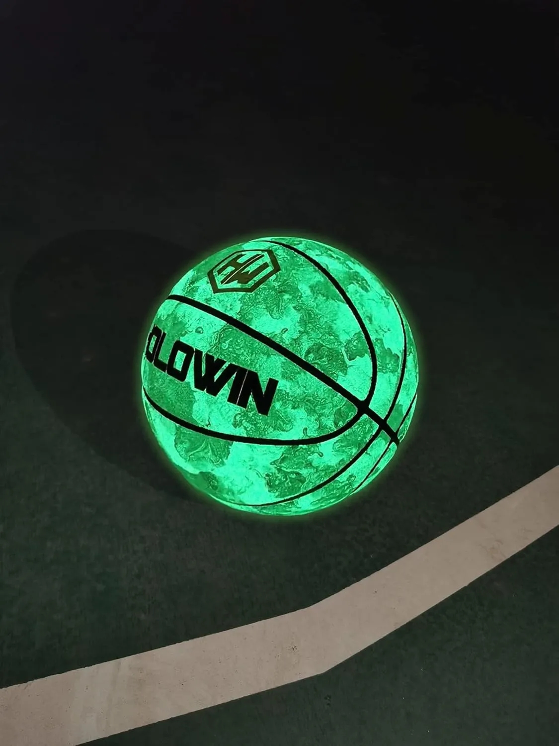 Reflective Glowing Holographic Luminous Basket Ball for Night Game, Perfect HoloHoops Gifts Toys
