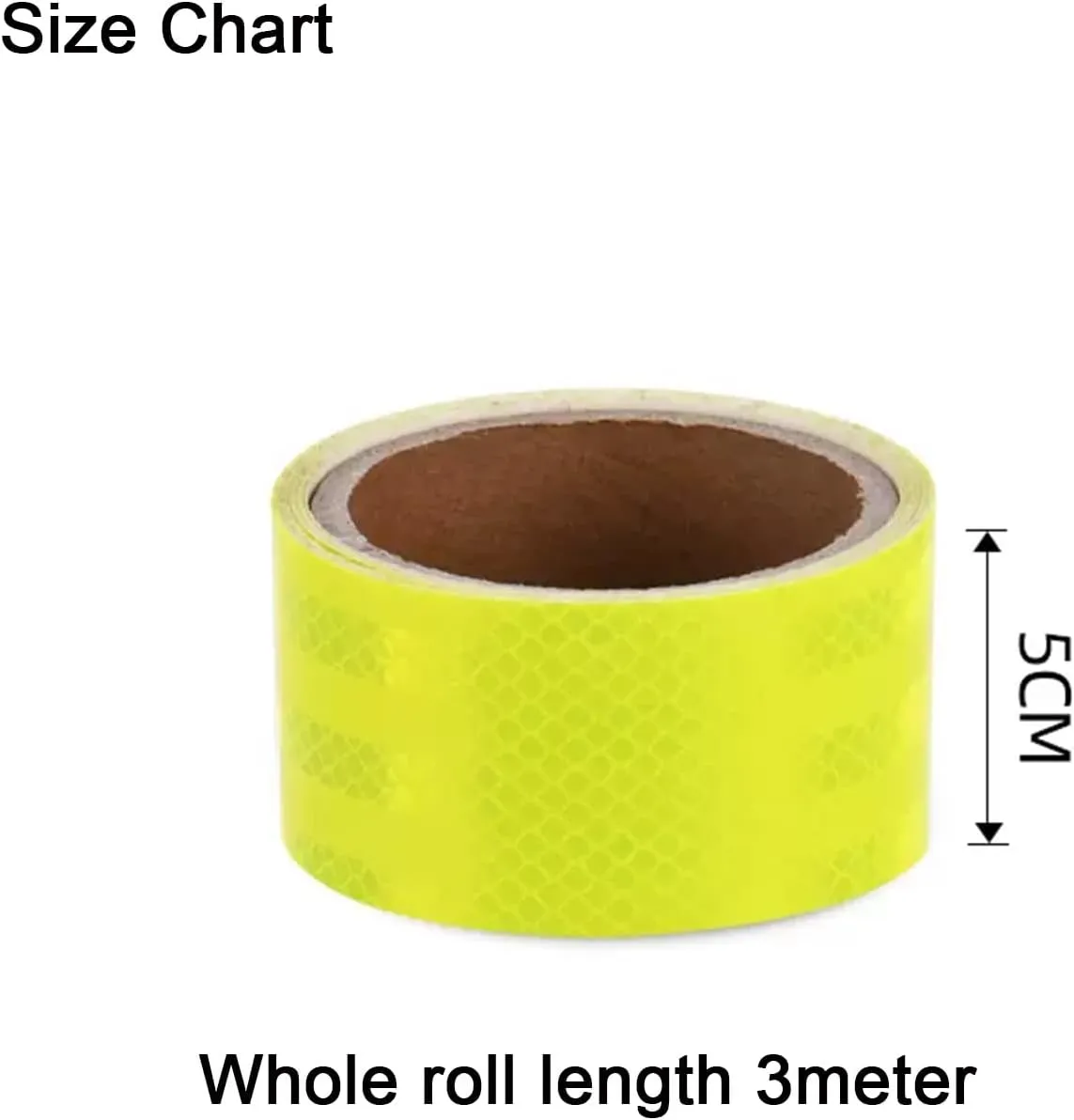 Reflective tape,Yellow Self-Adhesive Reflective Tape, Outdoor Waterproof Reflective Warning Reflector Tape, Reflector Night Safety Stickers for Car Truck Motorcycle Boat Bike Trailer Camper(5 cm x 3 m