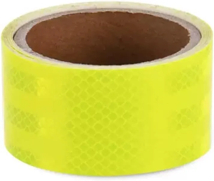 Reflective tape,Yellow Self-Adhesive Reflective Tape, Outdoor Waterproof Reflective Warning Reflector Tape, Reflector Night Safety Stickers for Car Truck Motorcycle Boat Bike Trailer Camper(5 cm x 3 m