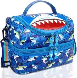 RHCPFOVR Kids Lunch Bag - Double - Decker Cooler Insulated Lunch Box for Boys Girls,Washable Lunch Bag and Reusable Toddler Lunchbox for School and Daycare