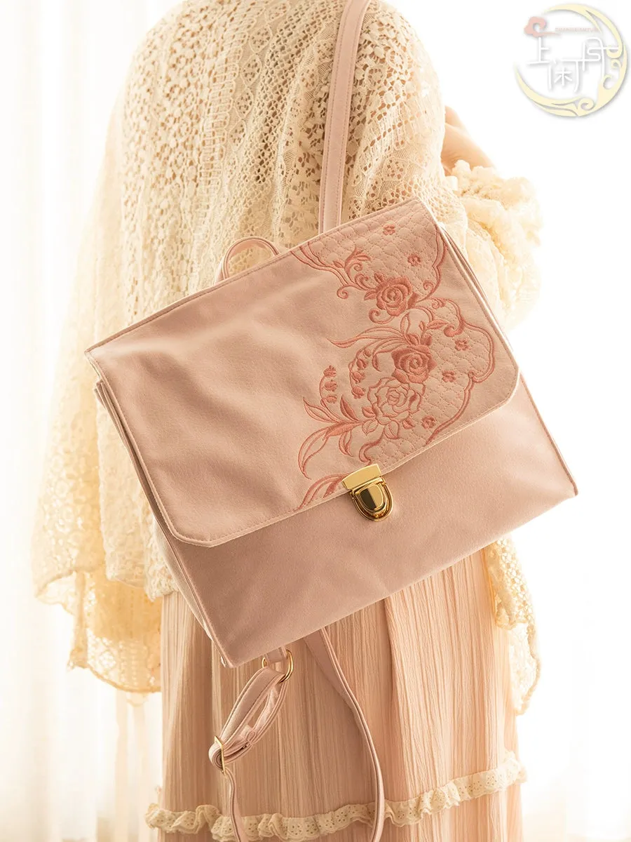 Rose Lily Hanfu Backpack for Women