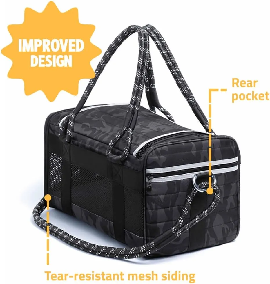 ROVERLUND Airline-Compliant Pet Carrier | Includes Leash | Suitable for Pets up to 20lbs