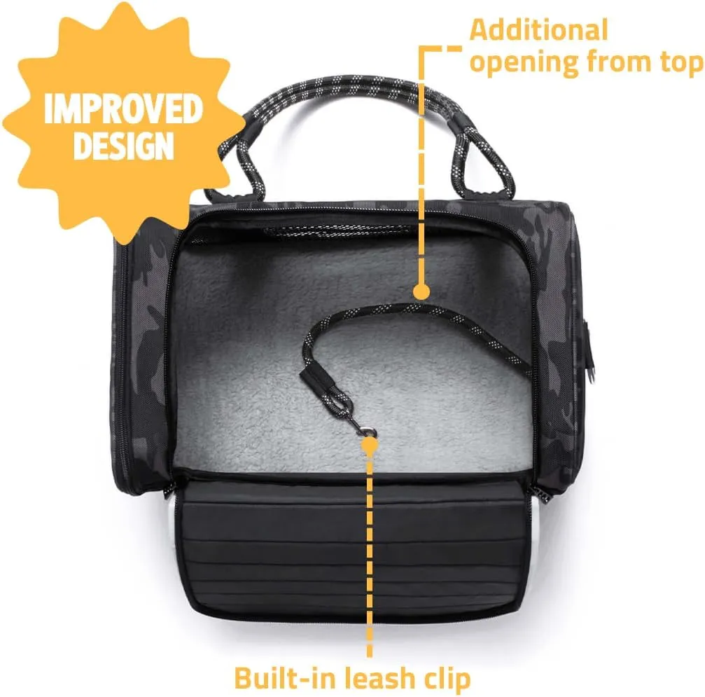 ROVERLUND Airline-Compliant Pet Carrier | Includes Leash | Suitable for Pets up to 20lbs
