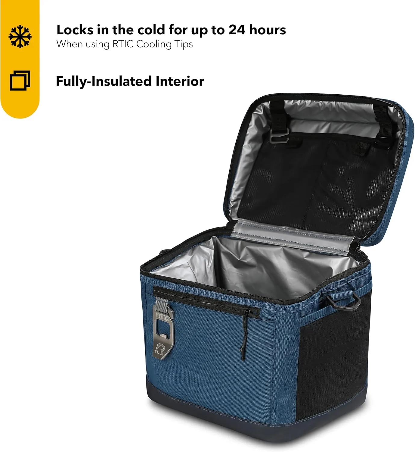 RTIC 15 Can Everyday Cooler, Soft Sided Portable Insulated Cooling for Lunch, Beach, Drink, Beverage, Travel, Camping, Picnic, for Men and Women