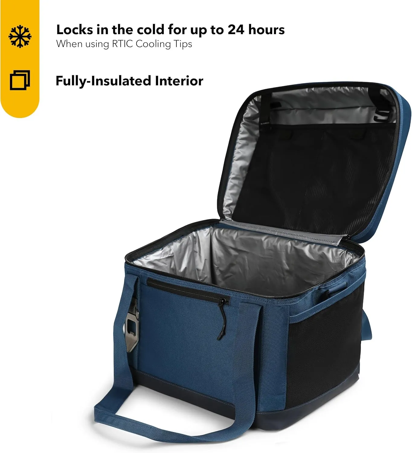 RTIC 28 Can Everyday Cooler, Soft Sided Portable Insulated Cooling for Lunch, Beach, Drink, Beverage, Travel, Camping, Picnic, for Men and Women