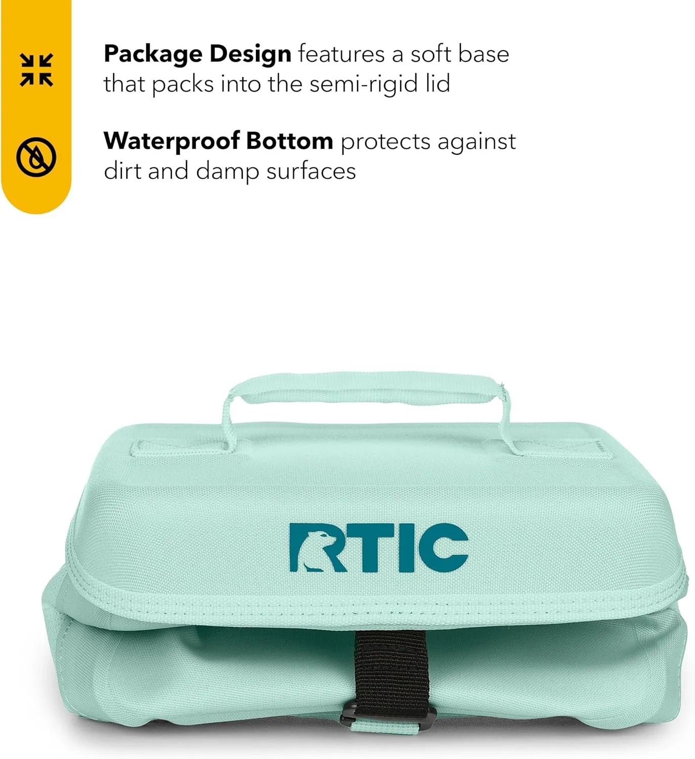 RTIC 6 Can Everyday Cooler, Soft Sided Portable Insulated Cooling for Lunch, Beach, Drink, Beverage, Travel, Camping, Picnic, for Men and Women