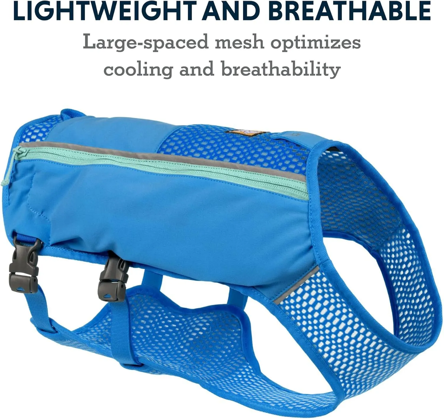 Ruffwear, Trail Runner Running Vest, with Hydration Bladder, Blue Pool, Small