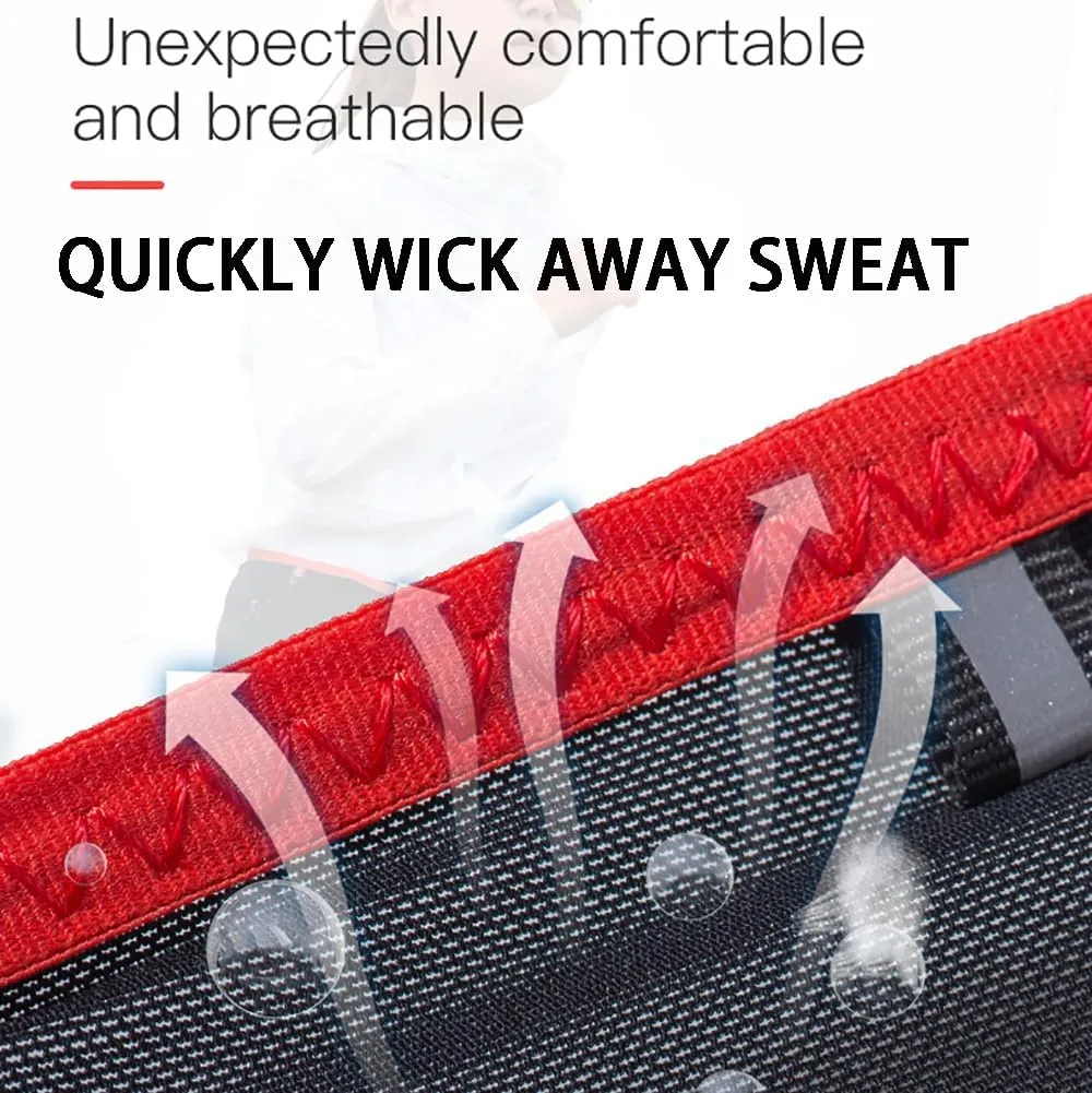Running Hydration Belt with 250ml Soft Flask for Women and Men, Moisture Wicking Storage Belt for Trailing Running Climbing Jogging Cycling Workout (Full Black,M/L)