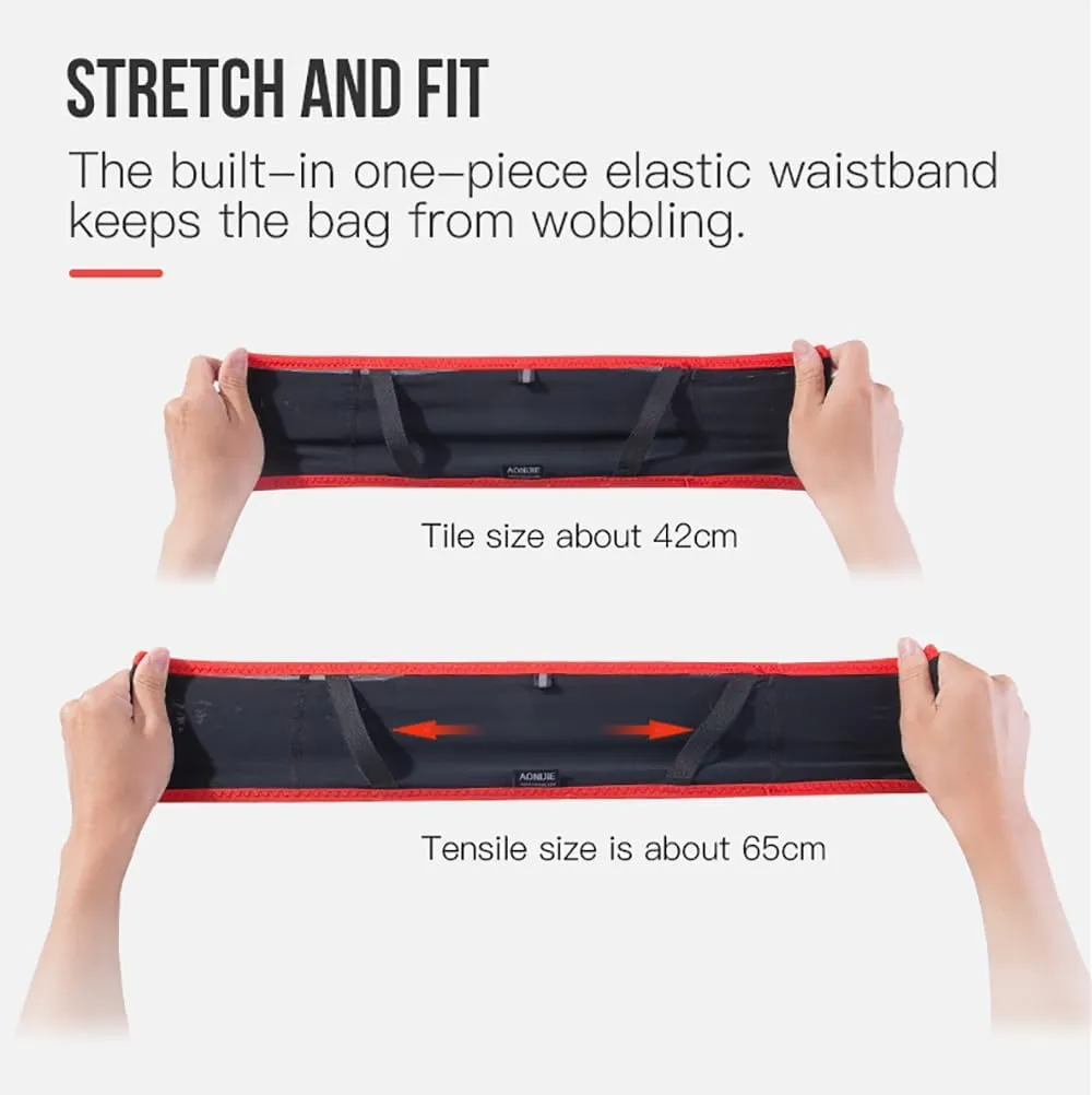 Running Hydration Belt with 250ml Soft Flask for Women and Men, Moisture Wicking Storage Belt for Trailing Running Climbing Jogging Cycling Workout (Full Black,M/L)