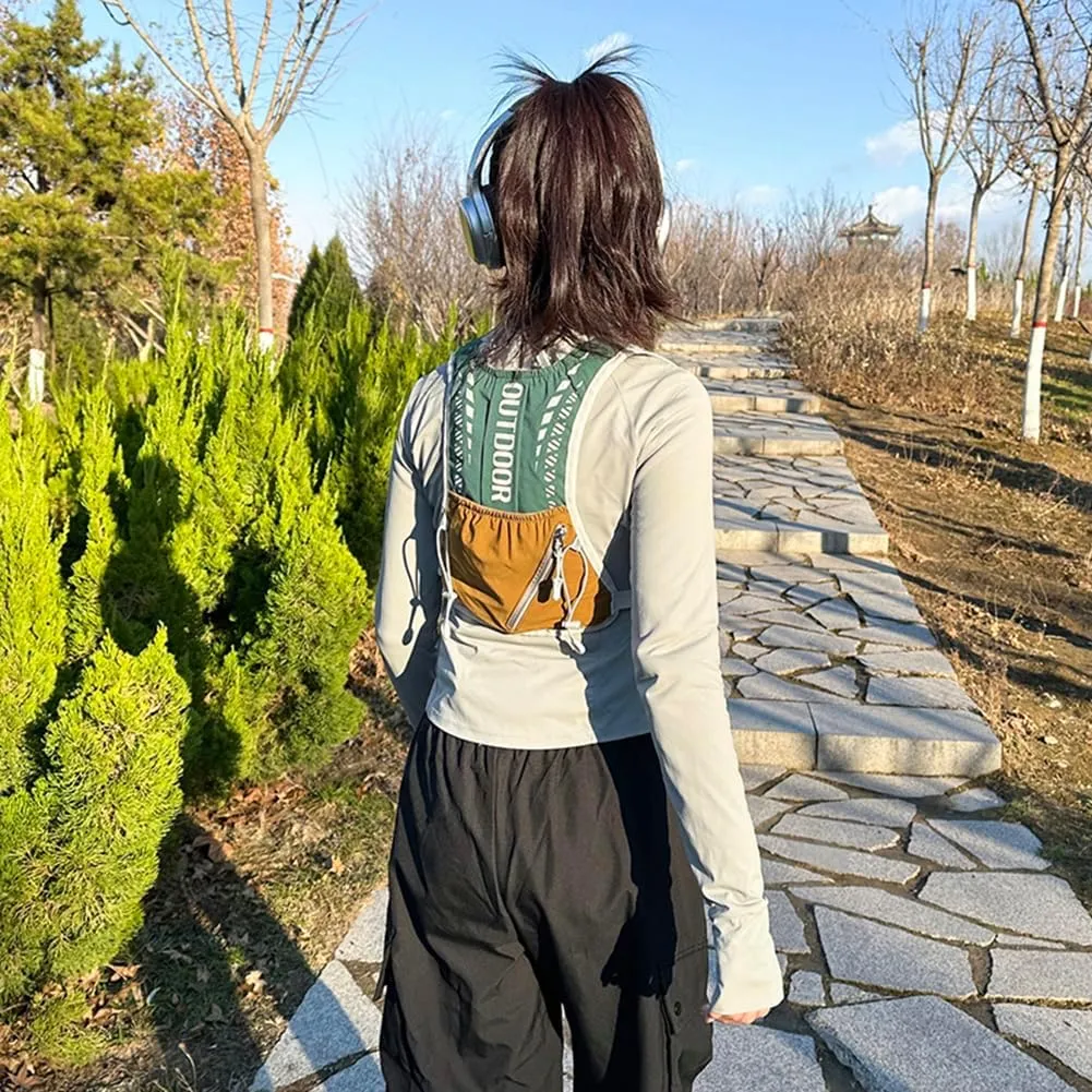 Running Hydration Vest Backpack, Lightweight Running Vest Waterproof Water Bladder Daypack Breathable Outdoors Hydration Pack for Hiking Trail Running