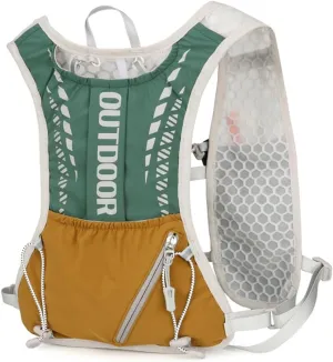Running Hydration Vest Backpack, Lightweight Running Vest Waterproof Water Bladder Daypack Breathable Outdoors Hydration Pack for Hiking Trail Running