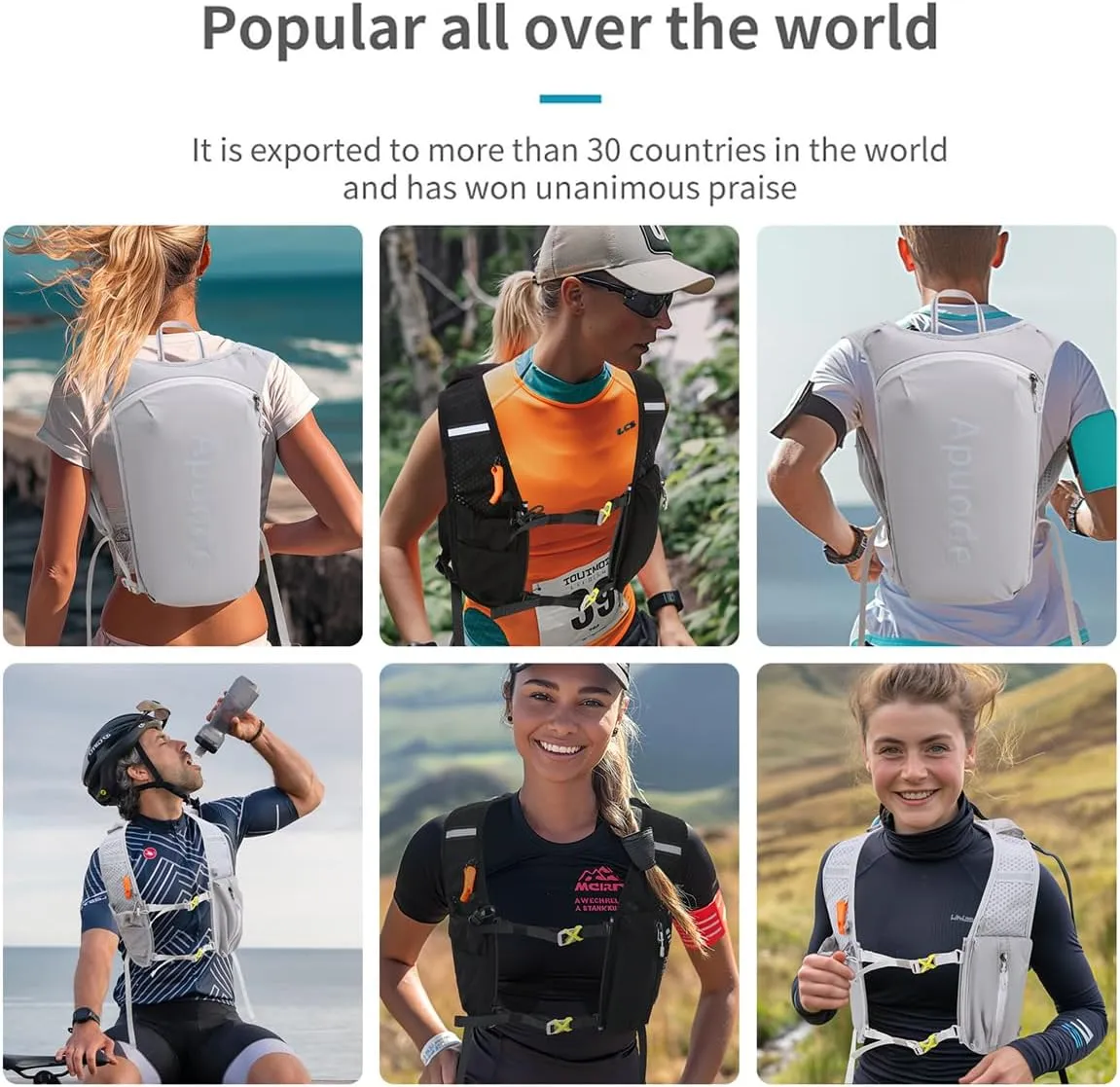Running Hydration Vest Backpack,Lightweight Insulated Pack Daypack for Hiking Trail Running Cycling Race Marathon for Women Men