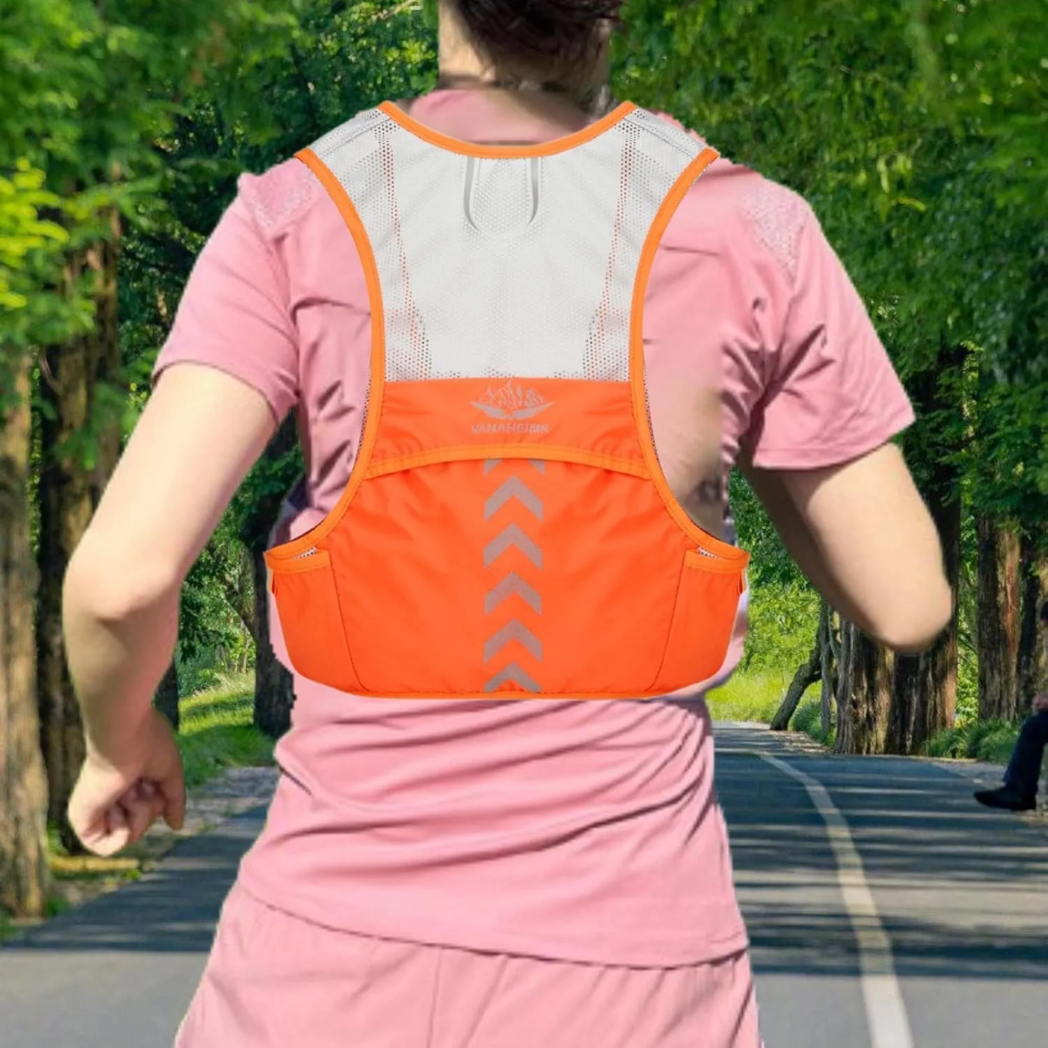 Running Vest, Hydration Pack, Sports Accessories, Breathable Hydration Backpack for Running Camping Sports Hiking