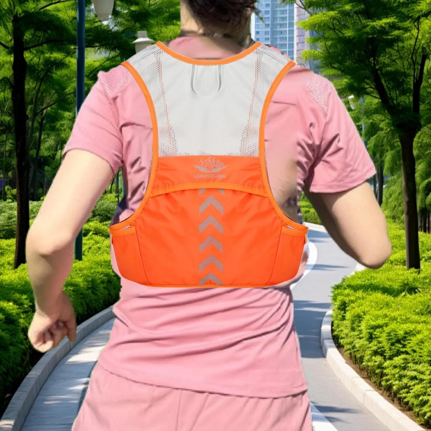 Running Vest, Hydration Pack, Sports Accessories, Breathable Hydration Backpack for Running Camping Sports Hiking