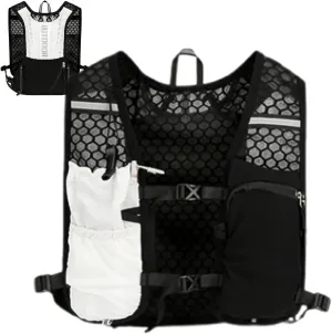 Running Vest, Hydration Pack Water Bag, Sturdy Fitness Accessory, Reflective Running Vest for Training, Gym, Trail, Night Walking, and Outdoor Cycling, 14.17x6.69 inches