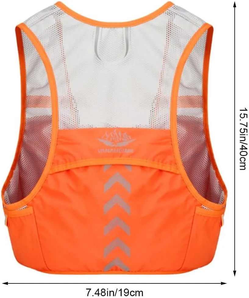 Running Vest, Lightweight Running Hydration Vest Insulated Pack Running Phone Holder Backpack for Men Women for Outdoor Sports