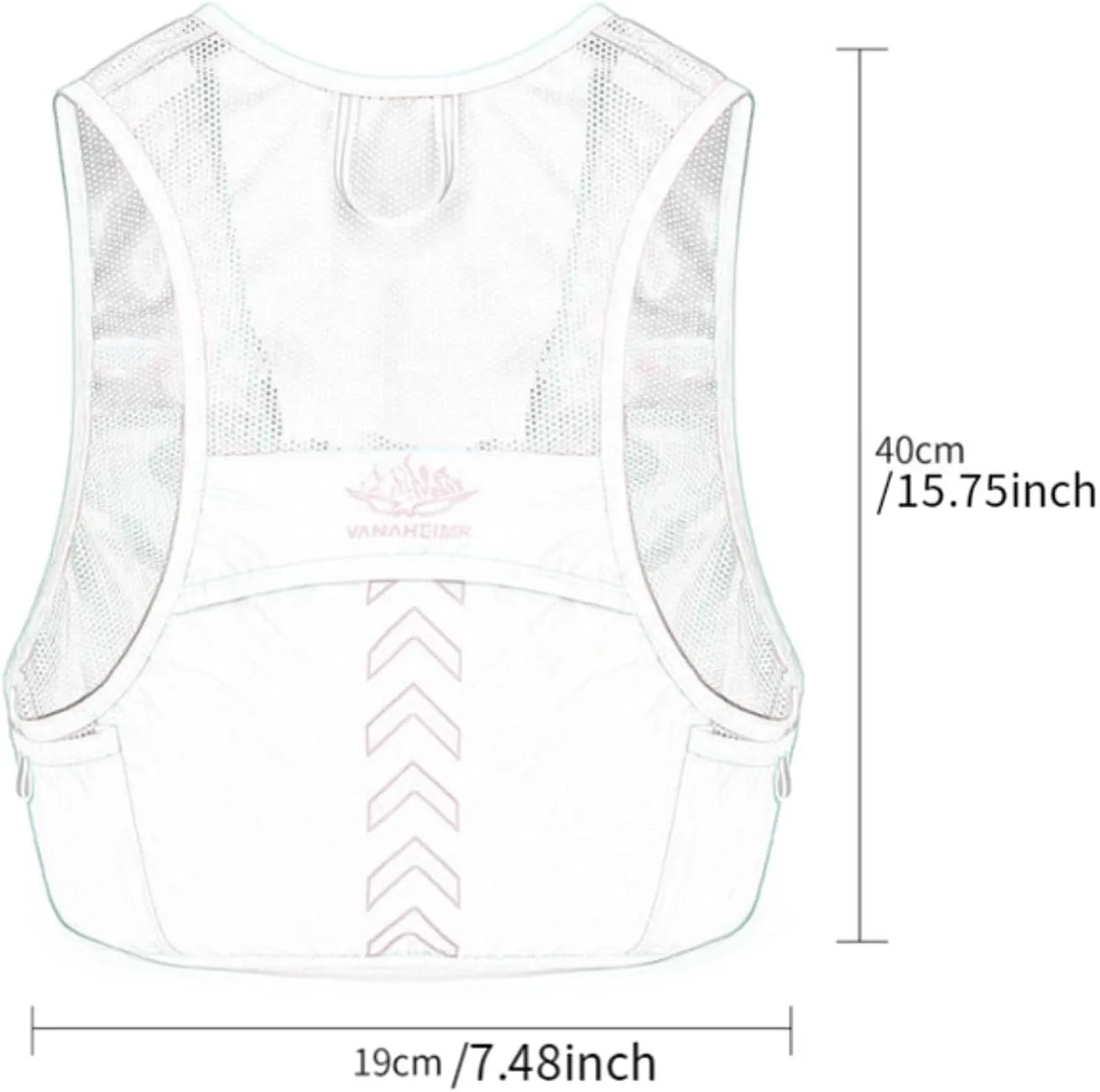 Running Vest with Hydration System and Ample Pocket Space