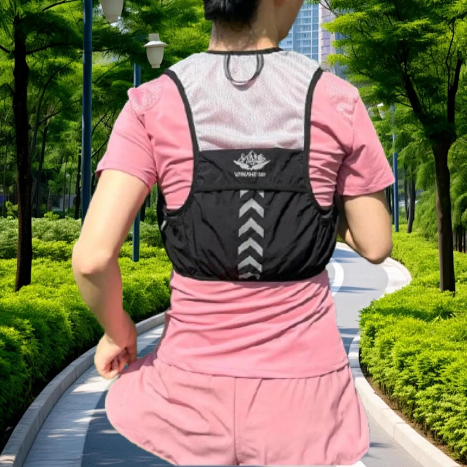 Running Vest with Hydration System and Ample Pocket Space