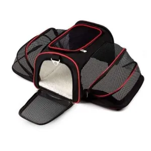 Rynx | Expandable pet carrier for small dogs cats Soft-sided box Airline approved dog house Car travel bag Multifunction pet carrier