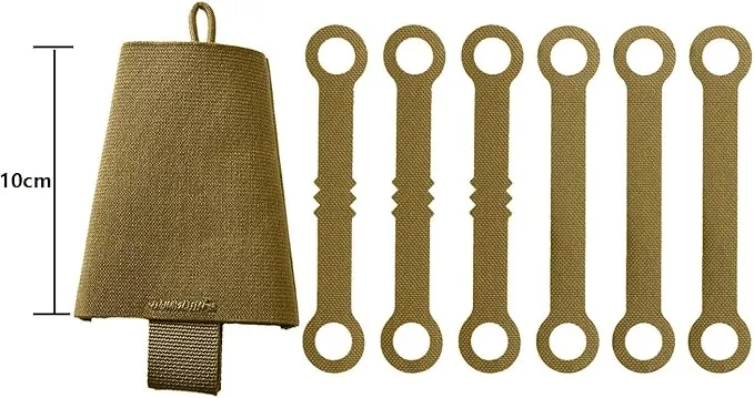 SABADO Tactical Chem Lights with Holders and Carabiner Clip, 6 Ultra Bright Glow Sticks with 12 Hour Duration for Camping Fishing and Hunting