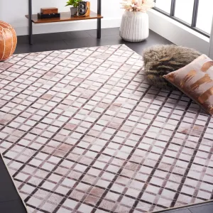 SAFAVIEH Faux Hide Collection Area Rug - 9' x 12', Beige & Brown, Rustic Modern Glam Design, Non-Shedding & Easy Care, Machine Washable Ideal for High Traffic Areas in Living Room, Bedroom (FAH545A)