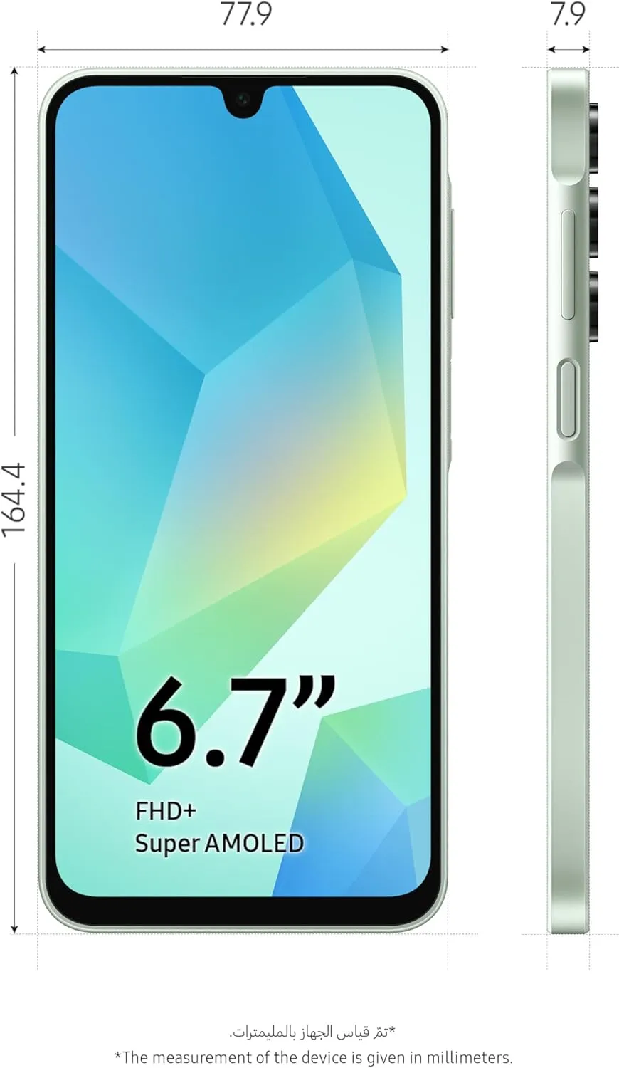 SAMSUNG Galaxy A16 4G LTE (128GB   4GB) International Model SM-A165F/DS Factory Unlocked 6.7" Dual Sim 50MP Dual Cam (Case Bundle) (Light Green)