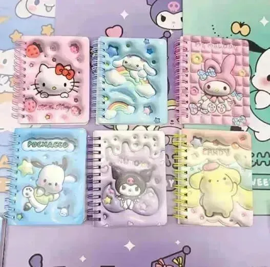Sanrio 3D Kawaii Notebook Kuromi & Friends