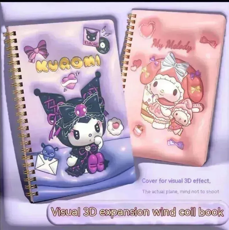 Sanrio 3D Kawaii Notebook Kuromi & Friends