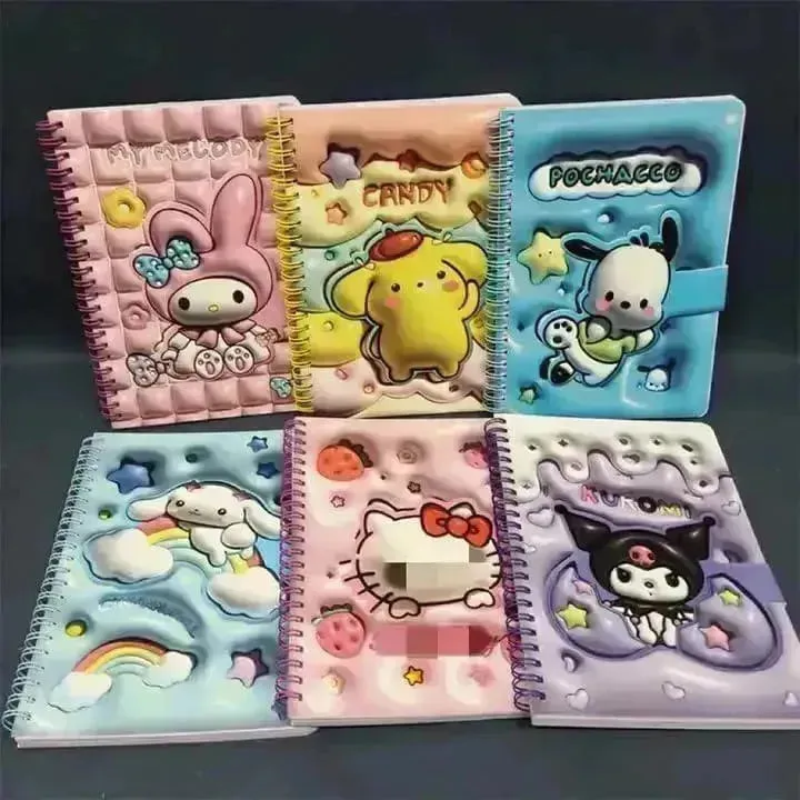 Sanrio 3D Kawaii Notebook Kuromi & Friends