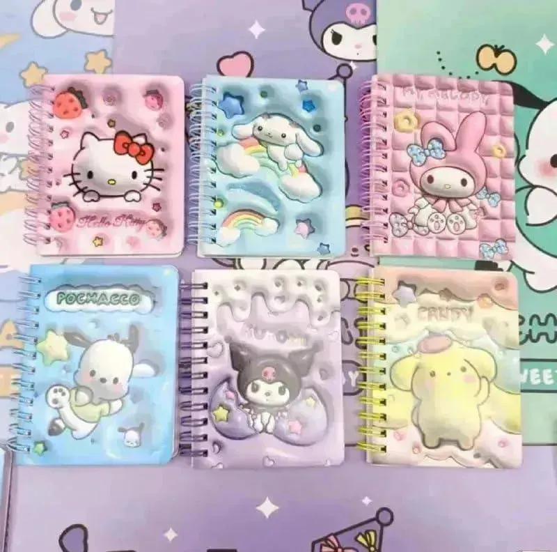 Sanrio 3D Kawaii Notebook Kuromi & Friends