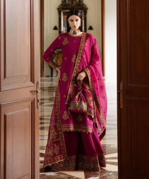Sapphire Festive Formals/Embroidered Raw Silk Suit