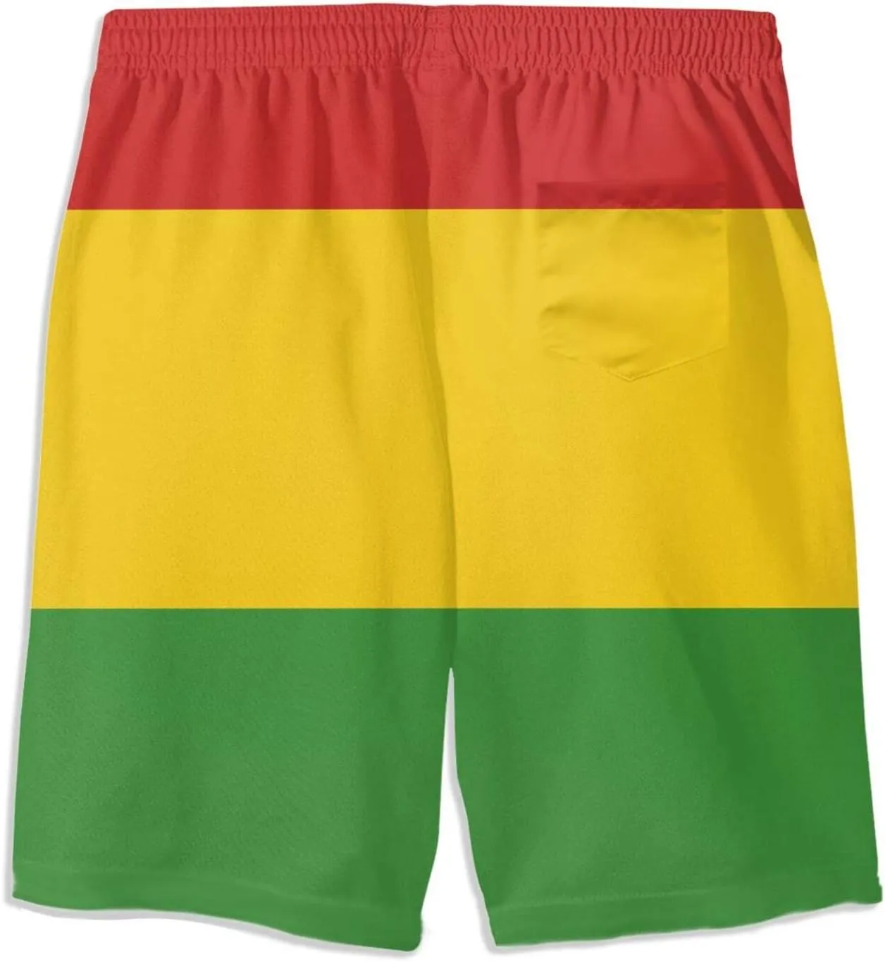 SARA NELL Men's Swim Trunks Reggae Rasta Flag Surfing Beach Board Shorts Swimwear