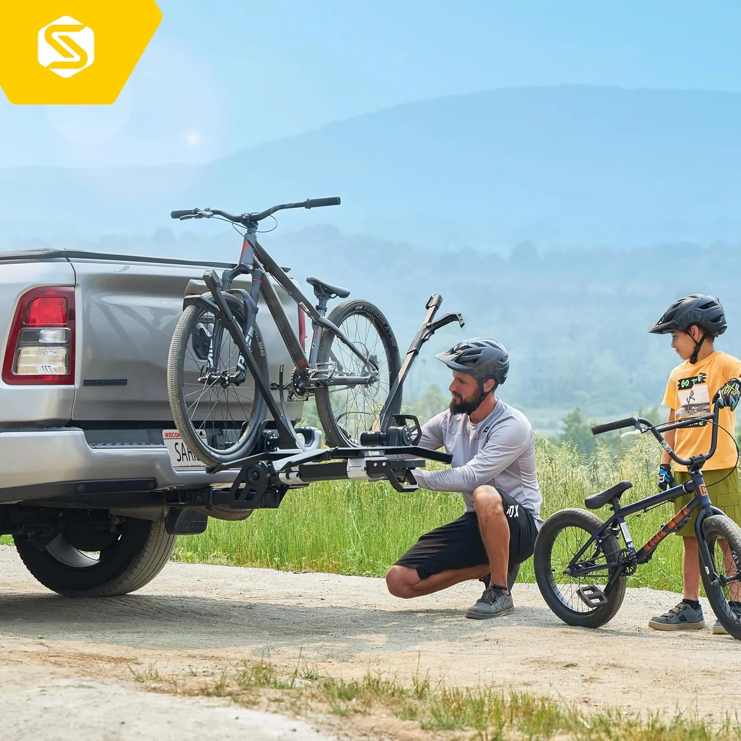 Saris MHS Bike Carrier Modular Hitch System for Cars, Trucks and SUVs, Precision Machined Aluminum Bike Rack